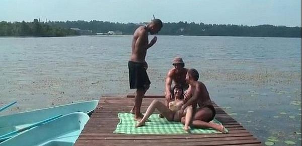  group sex on the dock in front of everybody
